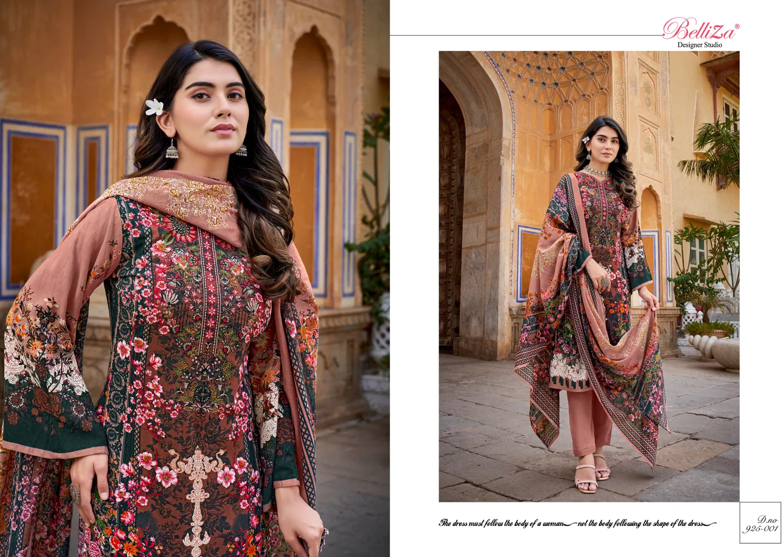 Riwayat By Belliza Viscose Rayon Digital Printed Dress Material Wholesale Price In Surat
